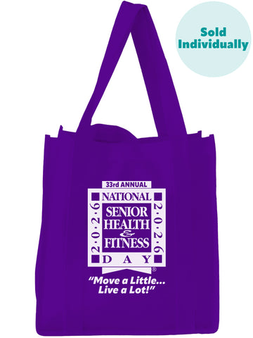 National Senior Health & Fitness Day® Grocery/Tote Bag