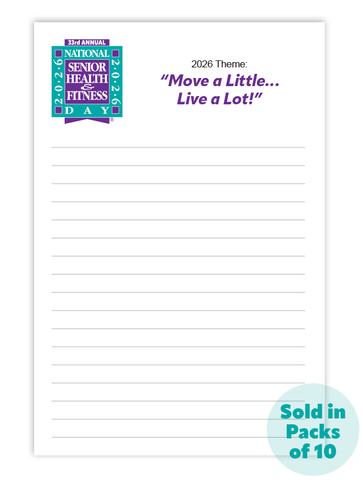 National Senior Health & Fitness Day® Notepads
