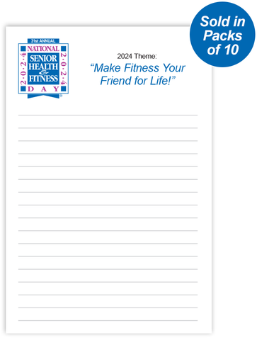 National Senior Health & Fitness Day® Notepads